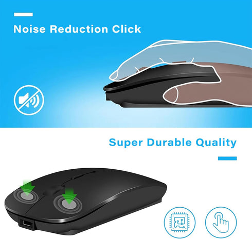 Bluetooth Wireless USB C Mouse, Rechargeable for MacBook Pro, Wireless Type C Mouse for Apple and Surface Pro