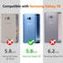 YmhxcY Galaxy S8 Armor Grade Case with Rotating Holder Kickstand, Non-Slip Hybrid Rugged Phone Case - KK Blue