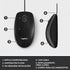 Logitech M100 Corded Mouse, Wired USB Mouse for Computers and Laptops, Black, for Right or Left Hand Use