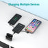 Smallest Portable Charger with Built-in Cables, 6000mAh Ultra Slim Power Bank, Lightweight USB C Phone Charger, Black