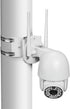 Small Size External Wall Corner Mounting Bracket for PTZ Camera, 90 Degree Vertical Wall Angle Support (White - Steel)