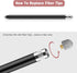 Granabol 4 in 1 Touch Screen Stylus Pens, Sensitivity Capacitive Stylus with 8 Extra Replaceable Tips for iPhone iPad