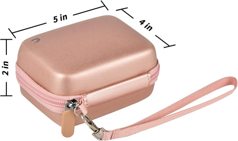 AbergBest Carrying Case for Digital Camera, Protective Case for Kodak, Canon, Sony Cameras for Travel - Rose Gold