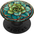 Beautiful Stained Glass Succulent Plant Lover PopSockets Standard PopGrip - Aesthetic Phone Grip