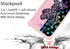 jioeuinly Sky Devices Elite A63 Case Cover with Tempered Glass Screen Protector, Colorful Reflect Light, Ring Support