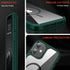 TENDLIN iPhone 11 Magnetic Case - Crystal Clear Hard Back, Soft Bumper, MagSafe Compatible, Protective (Green)