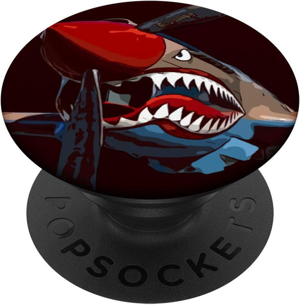 P-40 Warhawk Fighter Aircraft WW2 Military PopSockets Grip and Stand for Phones and Tablets