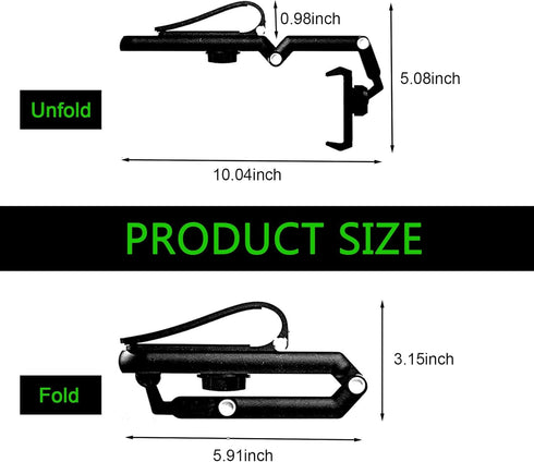 SLIMI 1 360 #01) PC Sun Visor Phone Holder, Adjustable Rear View Phone Holder, Multifunctional Car Mobile Phone