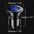 BATIGE PD 45W USB C Quick Charger 18W USB 3.0 Charger Socket Waterproof with Switch for 12V/24V Car Boat Marine