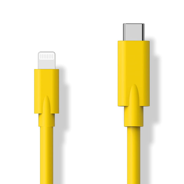 USB Type C to Lightning Cable - MFi Certified Charging Cord for iPhone 13 Pro 12 Pro Max 11 X XS XR 8 Plus (Yellow)