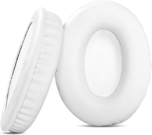 Replacement Earpad Cups Cushions for Zihnic Wireless Over-Ear Headset, Foam Ear Pad Covers (White)