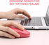 Rii Wireless Mouse RM700 - 2.4G Silent Computer Mouse with USB Nano Receiver, Pink