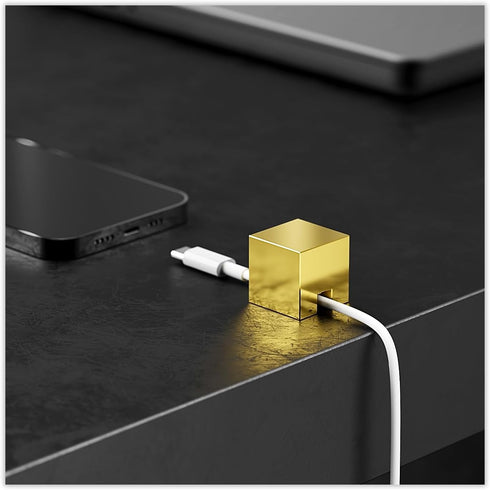 N2U Metal Cord Holder, Weighted Cable Organizer or Management, Heavy Wire Keeper for