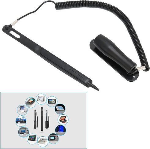 Resistive Touchscreen Pen, Car Navigator Touch Stylus Painting Pen, Proof Touchscreen Stylus with Spring Rope Fixing