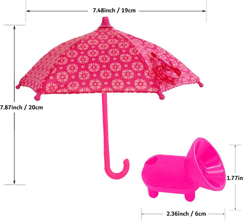 Phone Umbrella Suction Cup Stand, Universal Adjustable Piggy Phone Holder for Sun Blocker