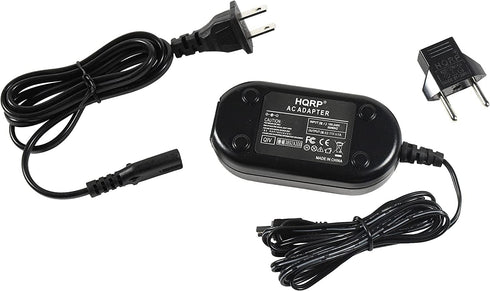 HQRP AC Adapter Charger for JVC Everio GZ-MG130 GZ-MG130U GZ-MG155 GZ-MG155U GZ-MG255 GZ-MG255U GZ-MG330 + Euro Plug