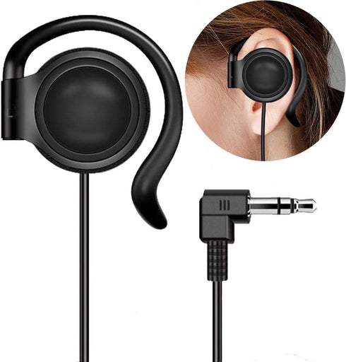EXMAX Wired Single Headphones 3.5mm: Left-Side Earphone One Ear Ear-Hook Headphone for EXD-101 ATG-100T