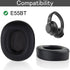 Replacement Ear Pads Compatible with E55BT Headphones Ear Pads Headset Ear Pads Protein PU Leather Ear Pads Repair Parts(Black)