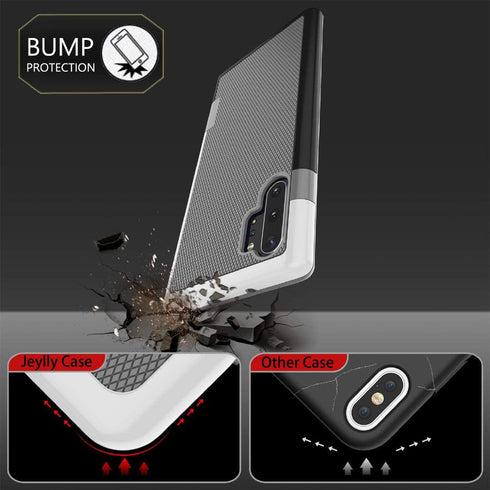 Jeylly for Galaxy Note 10+ Case, Shock-Absorption 3 Color Bumper Cover, Anti-Slip Rugged Soft TPU