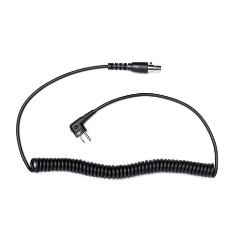 Fumei Mini XLR 5-PIN to M1 2 PIN Adapter 1.8m Durable Coiled Cable for Motorola HYT Black Box Speedcom Two Way Handheld Radios and Headsets