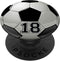 Soccer Player Number 18 Football Ball PopSocket, Swappable Grip for Phones & Tablets
