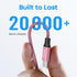 etguuds Pink USB C Cable 3.3ft Fast Charging, 2-Pack Braided USB to USB C Cable for Samsung Galaxy S23 S22 S21 S20