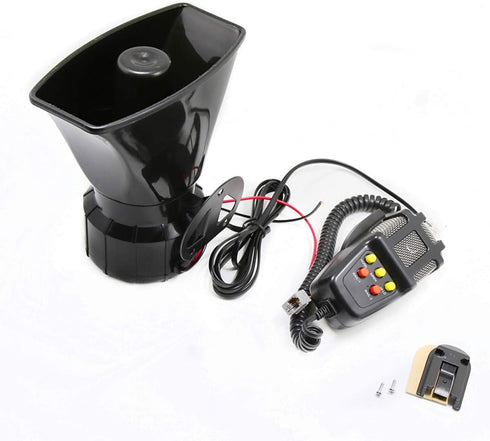 Siren Police Car Siren Horn Speaker Car Shouting Alarm Police Horn with Microphone Amplifier 12V 80W Emergency Sound Amplifier Alarm PA MIC System Kit Alarm Horn Car Horn Truck Motor Yacht ect by Viping
