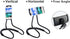 011 Neck Cell Desk Bed, Bike and Motorcycle Mount - Lazy Bracket Mobile Phone Stand Holder (Black)