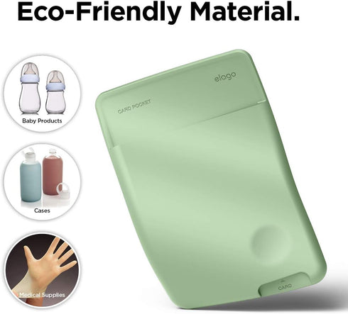 elago Phone Card Holder - Ultra Slim Secure Wallet for Back of Phone, 3M Adhesive for iPhone