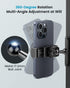 APPS2Car Gym Magnetic Phone Holder, 360 Adjustable, Compatible with 4.7-6.5" Smartphones, Alloy Base, Black