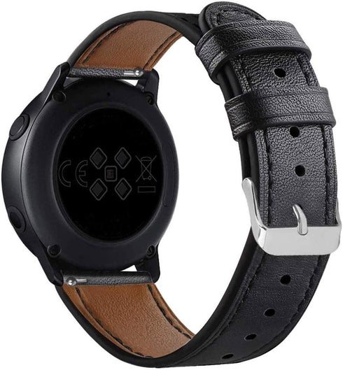 Leather Bands for Samsung Galaxy Watch 7 FE 6 5 4, 40mm 44mm, Comfortable Replacement Strap, 20mm Wristband