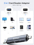 Dockteck SD Card Reader, 5G Super Speed USB3.0, 3-Slot USB A/C to SD/Micro SD/USB A Memory Card Reader for UHS-I
