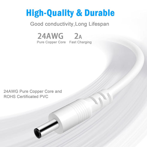 USB Charger Cord for Foreo Luna Series Facial Cleanser & ISSA E-Toothbrush - Replacement Charging Cable.