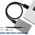 (2 Pack) Micro-B USB 3.0 Data SYNC Cable for Nikon D800 D800E D810 & Canon 5DS 7D Mark II