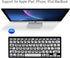 HXMJ-Large Print Mini Bluetooth Keyboard Compatible with iPad, iPhone, MacBook for Seniors and Visually Impaired, White