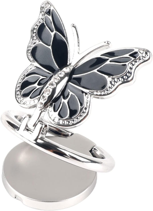 Omorro Phone Ring Holder Finger Kickstand, Bling Metal Cute Butterfly Cell Phone Ring Stand Grip, 360° Rotation