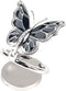 Omorro Phone Ring Holder Finger Kickstand, Bling Metal Cute Butterfly Cell Phone Ring Stand Grip, 360° Rotation