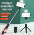 Generic 360 Extendable Selfie Stick Tripod with Built-in Fill Light, Wireless, Rotation, for Hiking, Travel and Outdoor