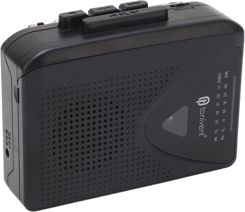 Locadence Cassette Cassette MP3 3.5mm Portable Player, FM AM Radio Stereo Tape Player with Jack and Speaker Support