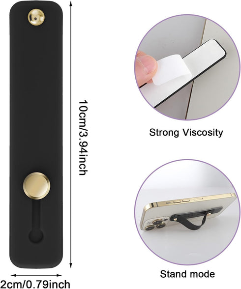 WLLHYF Smartphones(4) Phone Loop Finger Holder, Silicone Phone Grip Phones Fingers Strap Stand Universal Portable