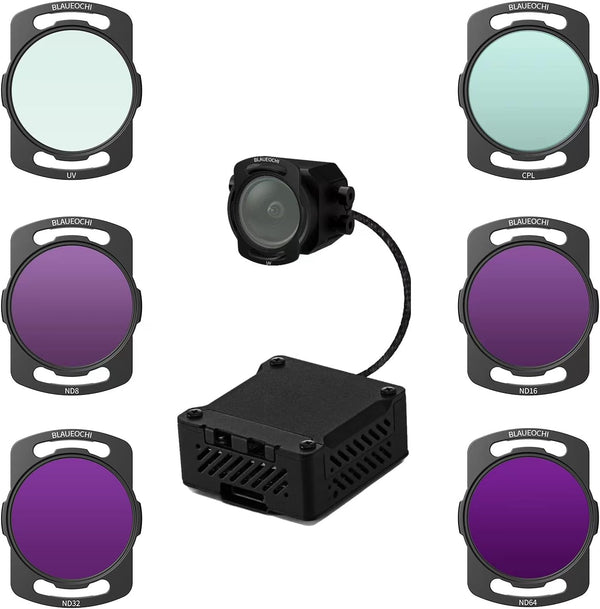 ND Filters Set for DJI O3 Air Unit/AVATA, 6-Pack UV/CPL/ND8/ND16/ND32/ND64 Filters Kit for DIY FPV Drones