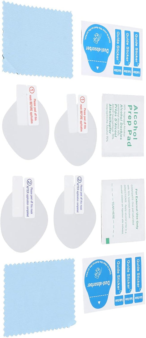 4Pcs Protective Film Lens Protector for Oculus Quest 2, Scratch-Resistant VR Screen Cover Protectors for Virtual Reality