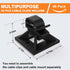 140 Pack 3/4" Zip Tie Adhesive Mounts, Self Adhesive Cable Base Holders with Multi-Purpose Clips