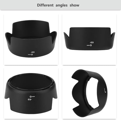 Camera Lens Hood HB 69 for Nikon AF S DX 18-55mm f/3.5-5.6G VR II D3200 D3300 D5200 D5300 Lens