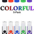 KOOTION 5 1GB Pack 2.0(5 X USB Flash Drives Thumb Drives Memory Stick USB Colors: Black Blue Green Purple Red)