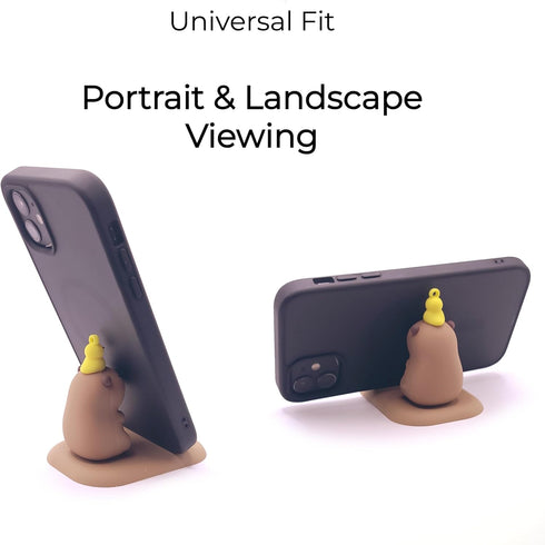HomeCozi Capybara Phone Stand (Ducky) - Sturdy Universal Holder for Smartphones, iPhone & Android - Cute Animal Desk