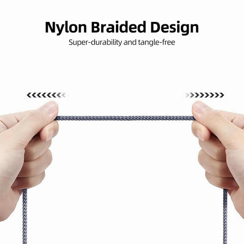 3.5mm Aux Cable (6.5ft/2m, Pack of 2) - Male to Male Audio Auxiliary Cord for Headphones, Car, Home Stereos, Gray