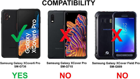 Slimline Smooth Finish Protective Case for Samsung Galaxy XCover6 Pro, Black