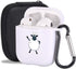 MAYCARI Cute Sheep AirPods Case with Keychain, Soft TPU Cover Compatible with Apple AirPods (White)