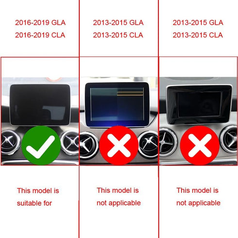 Car Phone Holder for 2015-2019 Mercedes GLA X156 CLA C117 W117, Phone Stand for 8-inch Navigation Screen